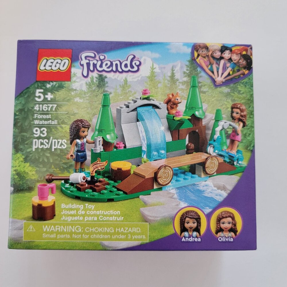 Lego Friends Forest Waterfall Camping Adventure Set, new